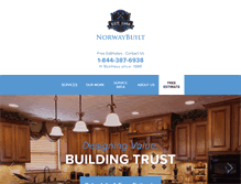 Tablet Screenshot of norwaybuilt.com